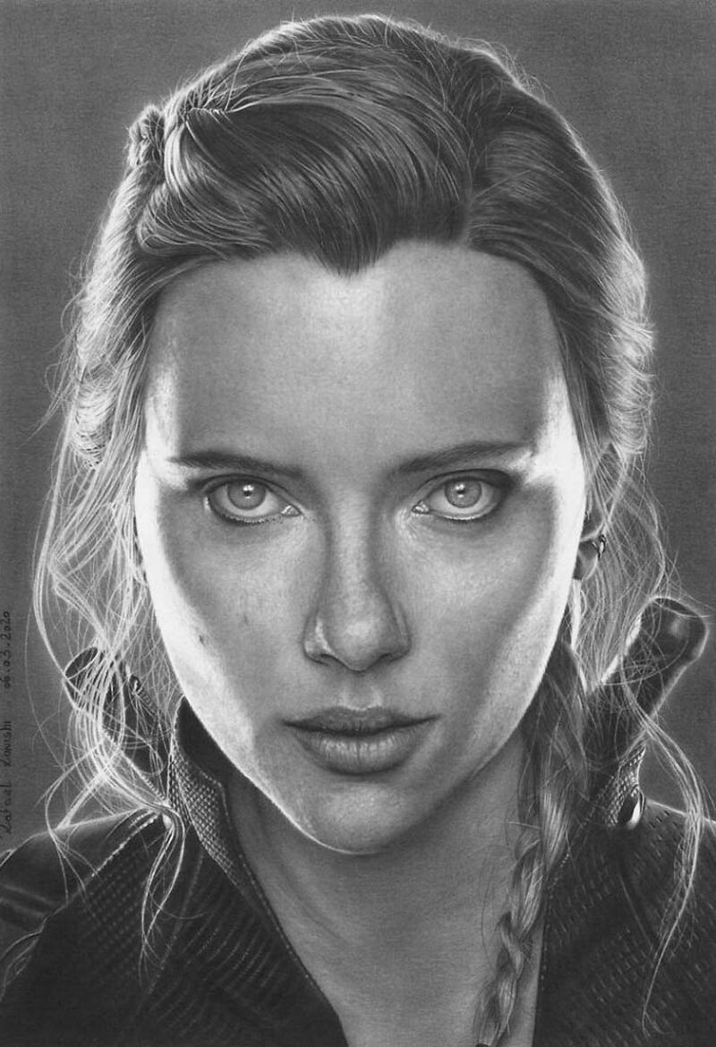 Photo Realistic Pencil Drawing by Rafael Konishi - Design Swan