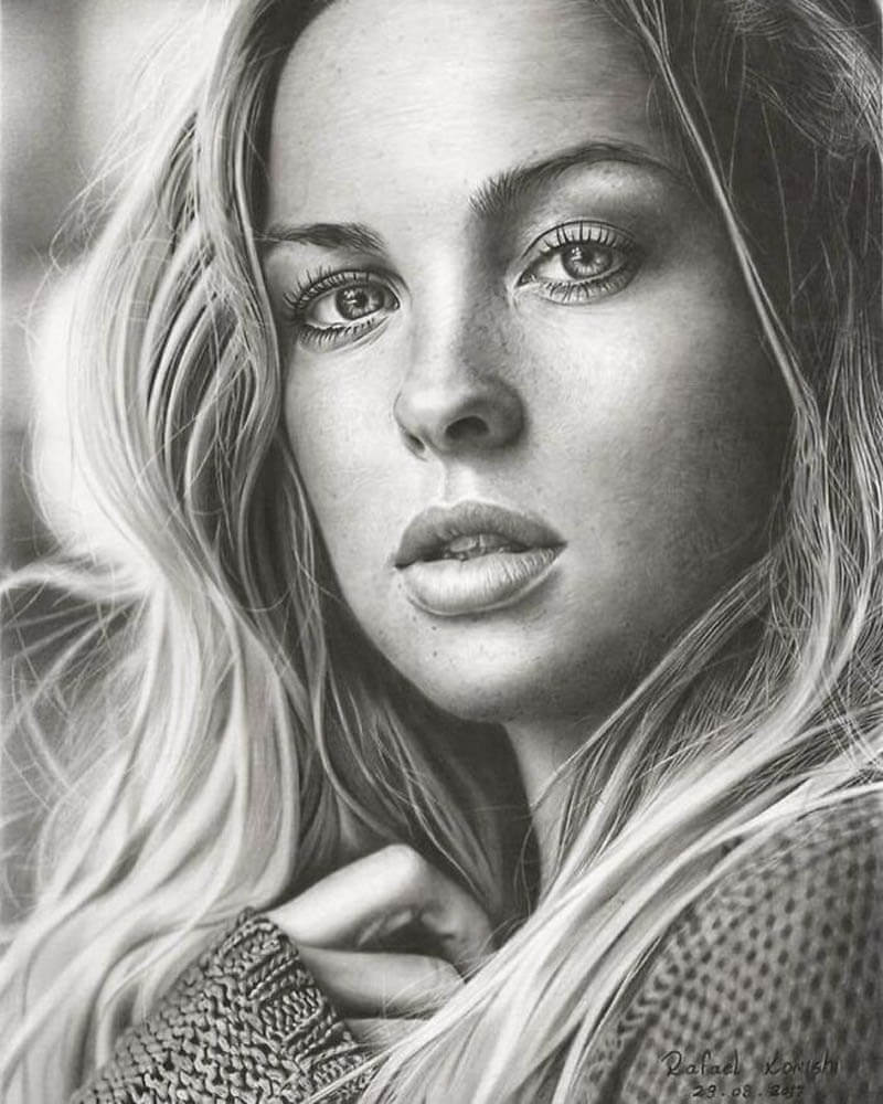 Photo Realistic Pencil Drawing By Rafael Konishi Design Swan