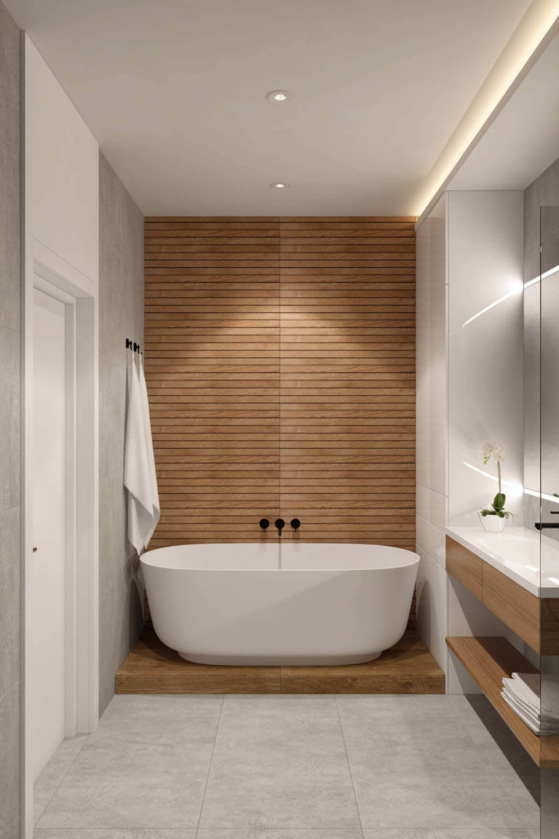 36 Inspiring Wood Bathroom Designs Design Swan