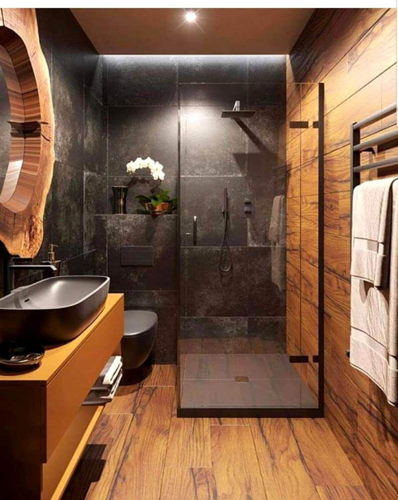 36 Inspiring Wood Bathroom Designs - Design Swan