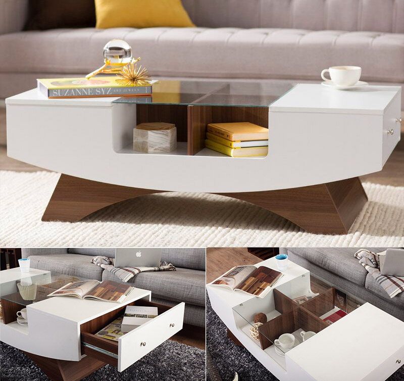 16 Highly Stylish Coffee Tables with storage - Design Swan