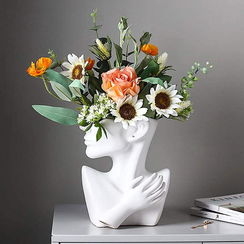 9 Elegant Face Flower Vase Designs Design Swan