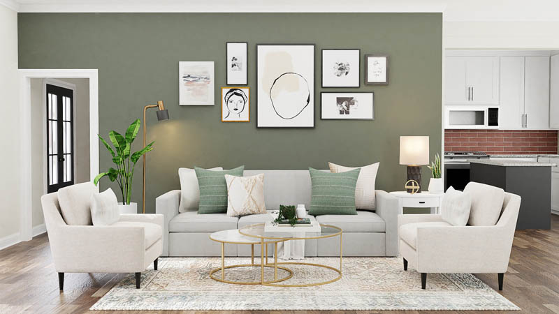 trending living room colours 2024