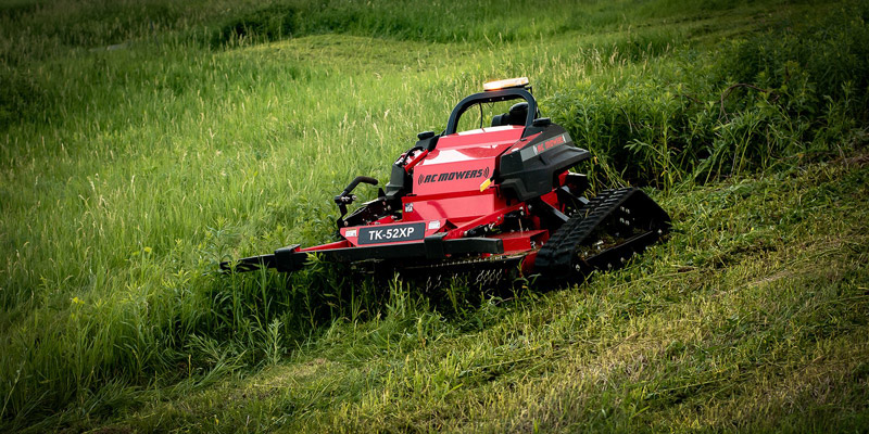 How to safely mow steep slopes