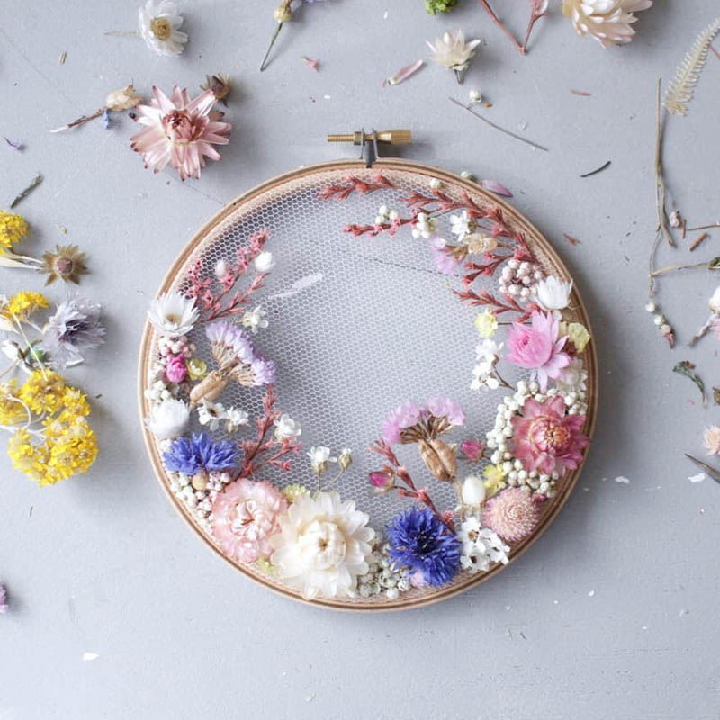 Beautiful Botanical Embroidery by Olga Prinku - Design Swan