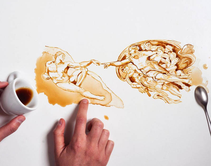 coffee drawing art