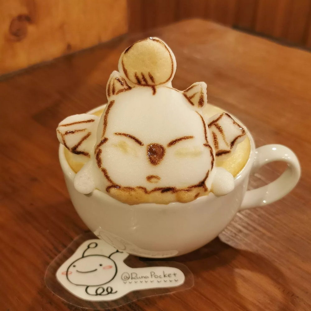 3D Latte by Japanese artist Runa Kato - Design Swan