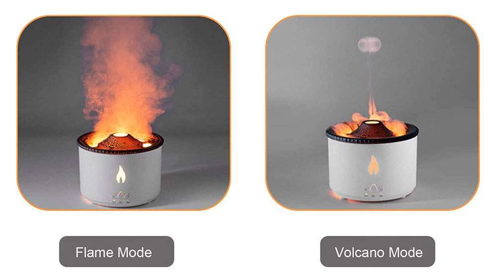 Cool Volcano Inspired Flame Aroma Diffuser - Design Swan