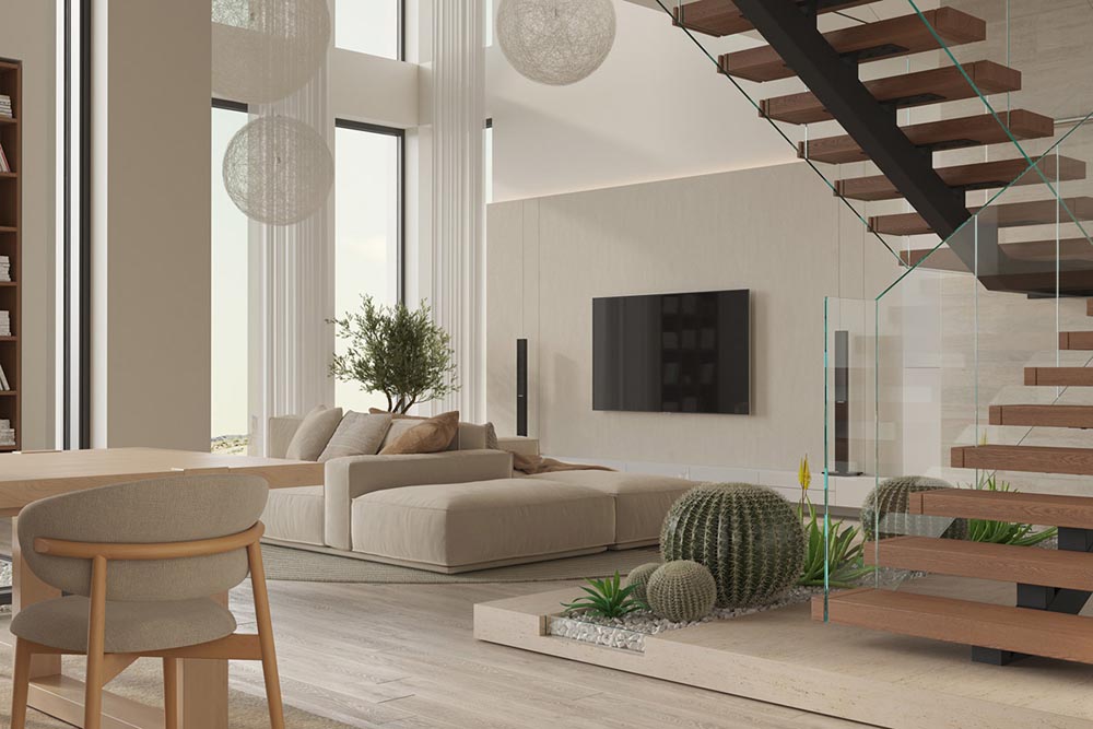 Modern Villa Interior With A Warm Essence - Design Swan