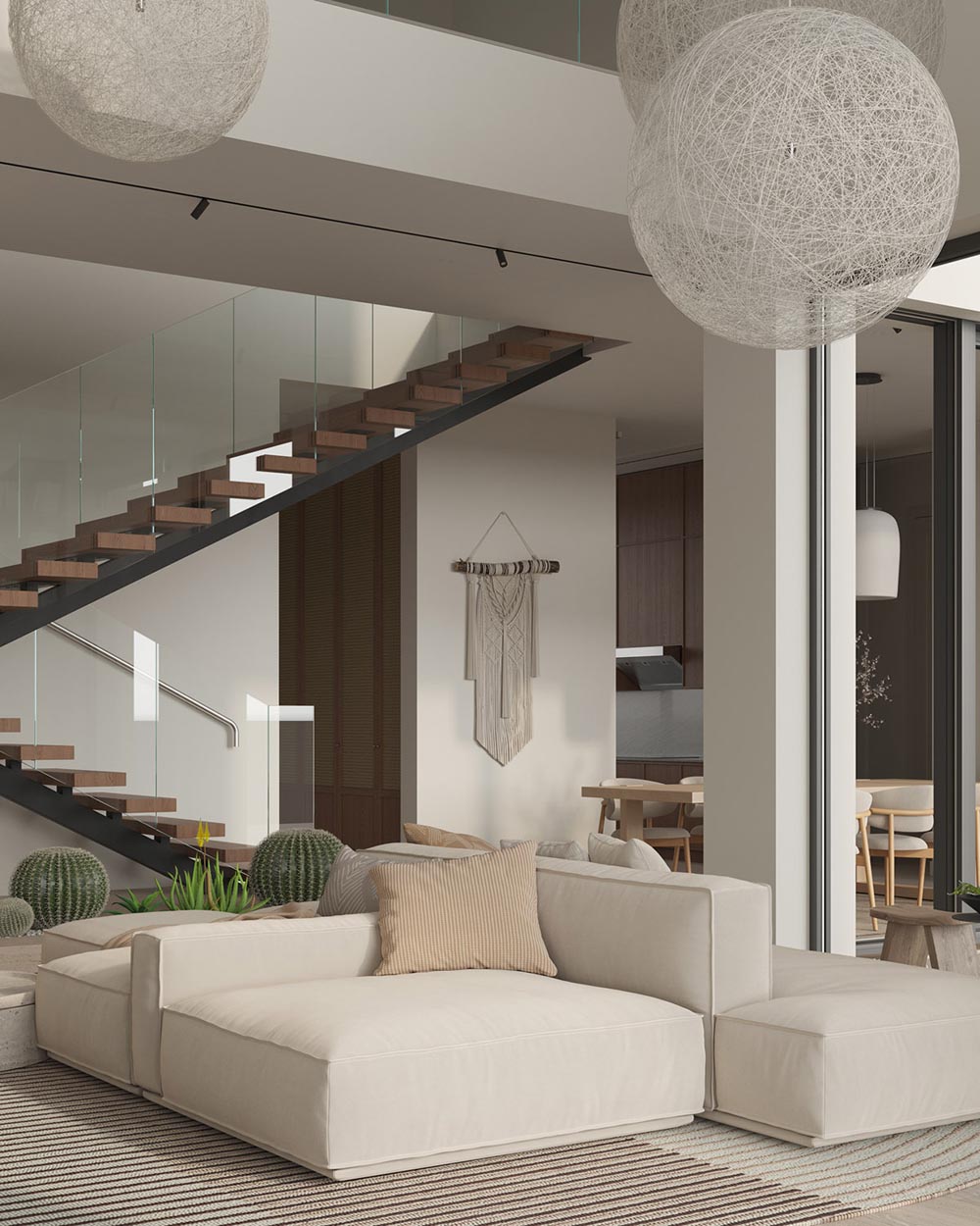 Modern Villa Interior With A Warm Essence - Design Swan