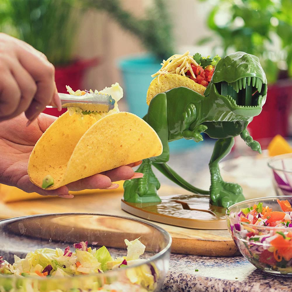 bamboo wood taco holder stand serving