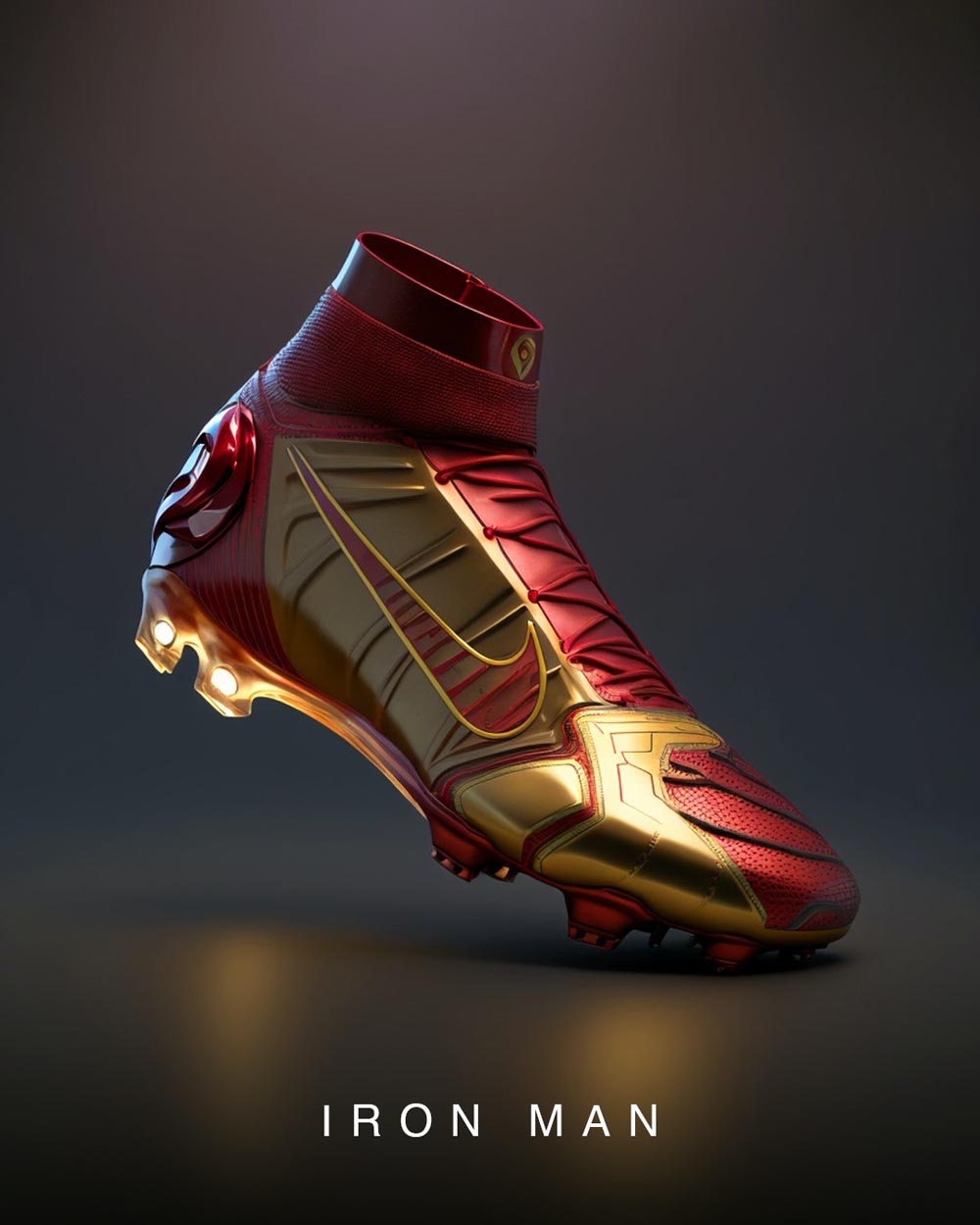 AI Generated Marvel X Nike Football Sneakers Design Swan