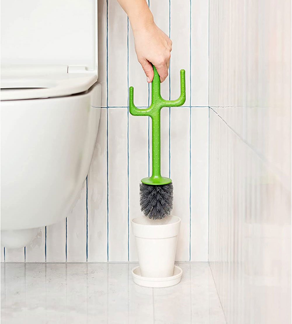 Unusual toilet deals brush holders