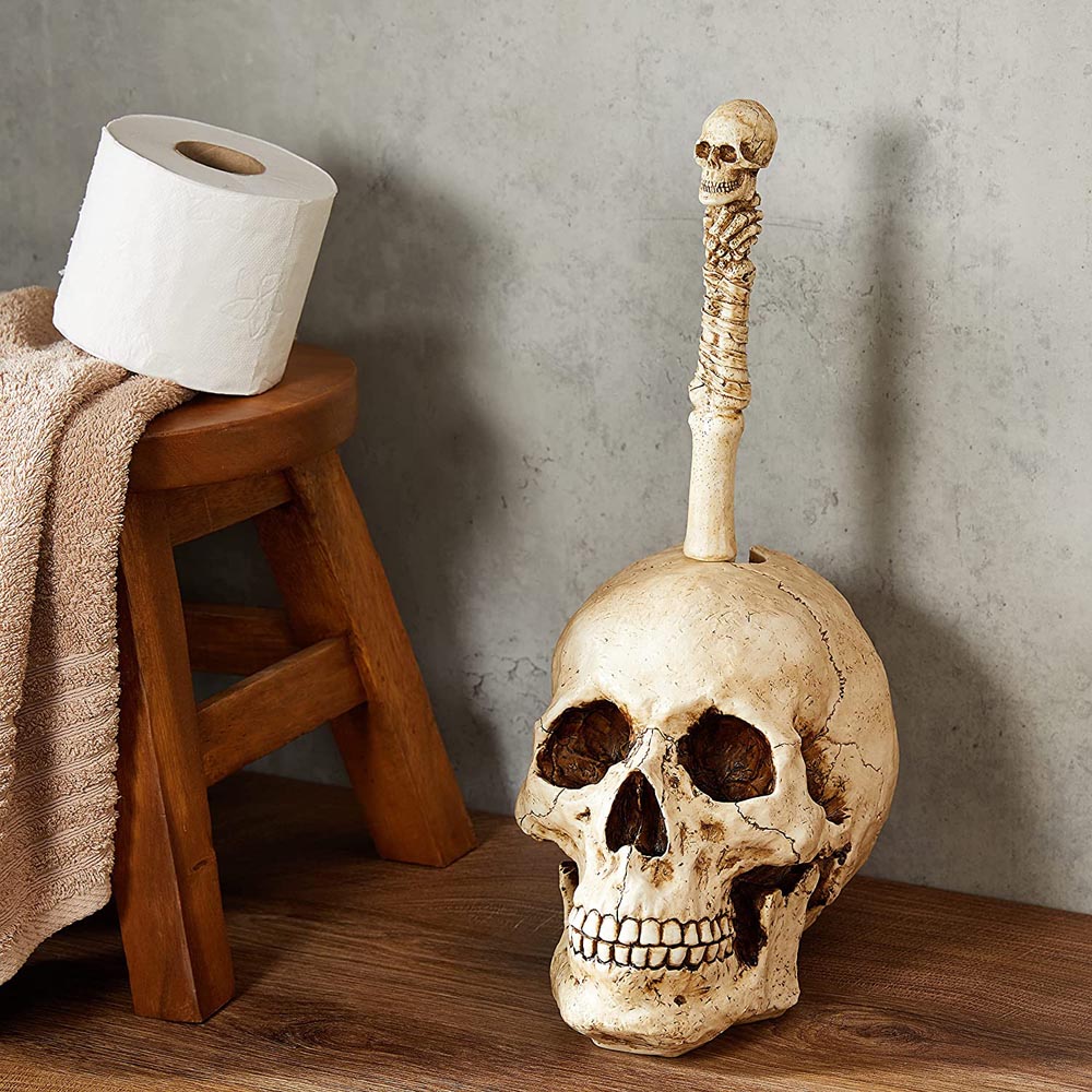 Skeleton Toilet Paper Holder - Design Toscano