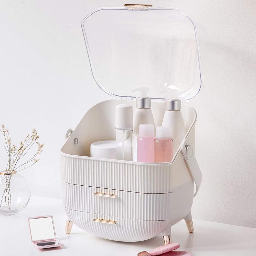  Egg Shape makeup organizer for vanity,portable