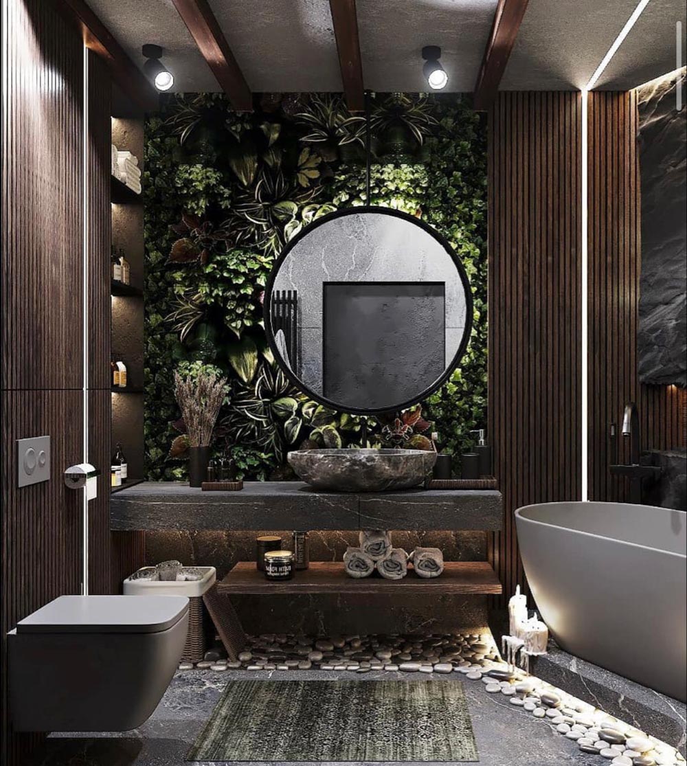 20 Luxurious Bathroom Garden Ideas with Plants - Design Swan