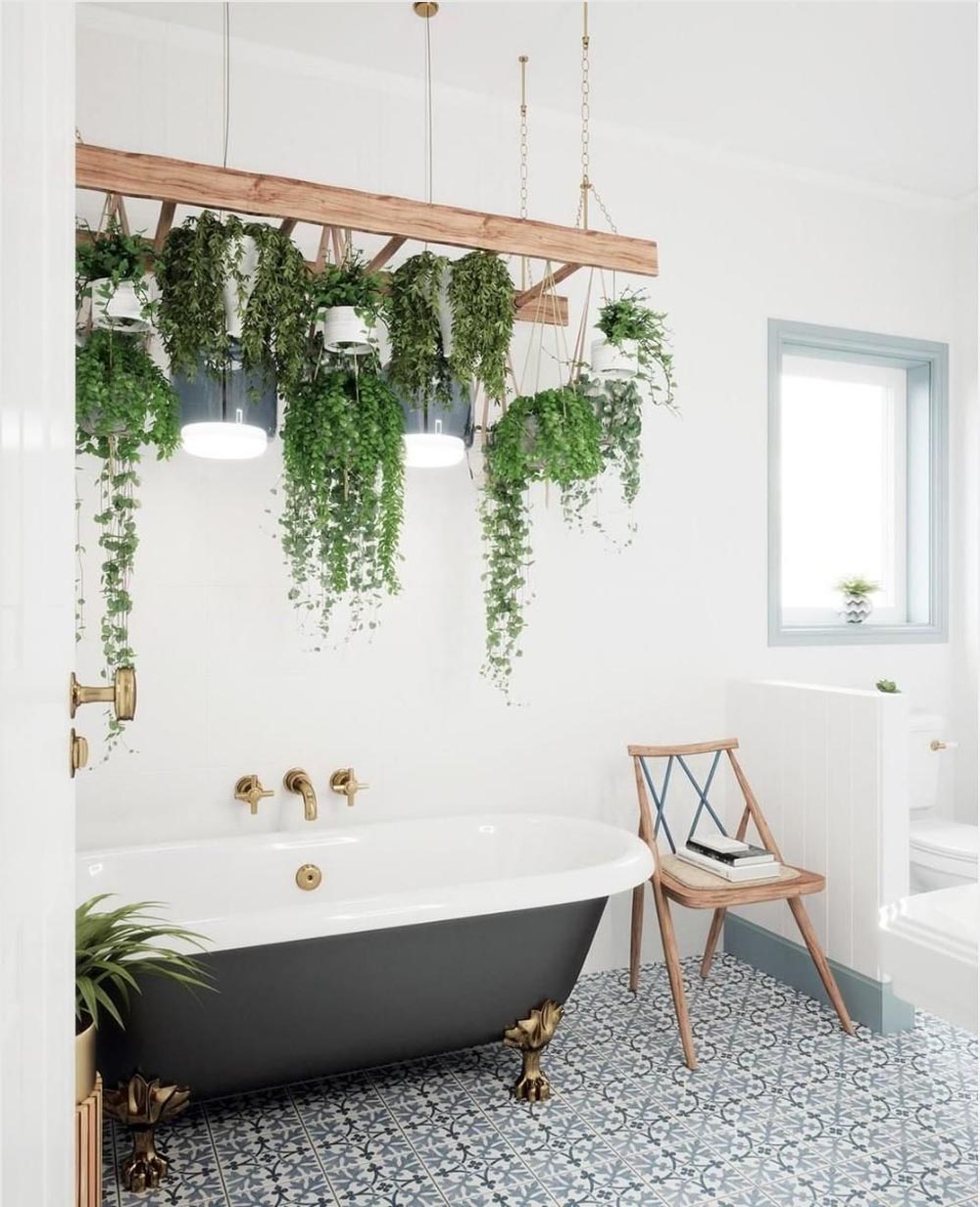 20 Luxurious Bathroom Garden Ideas with Plants - Design Swan