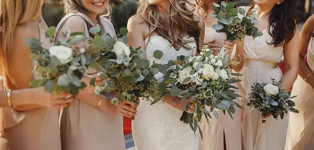 Artificial Eucalyptus & Willow Wedding Bouquet