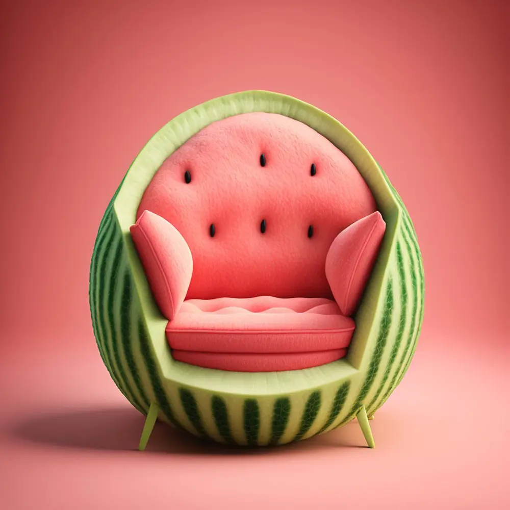 Artist Bonny Carrera Creates Imaginative AI-Generated Chairs Inspired By  Fruits And Veggies