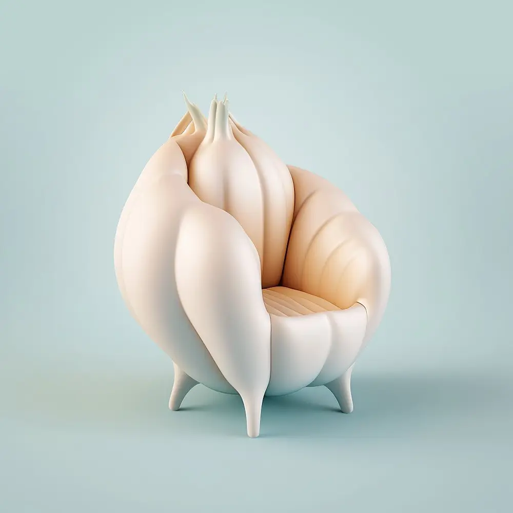 Artist Bonny Carrera Creates Imaginative AI-Generated Chairs Inspired By  Fruits And Veggies