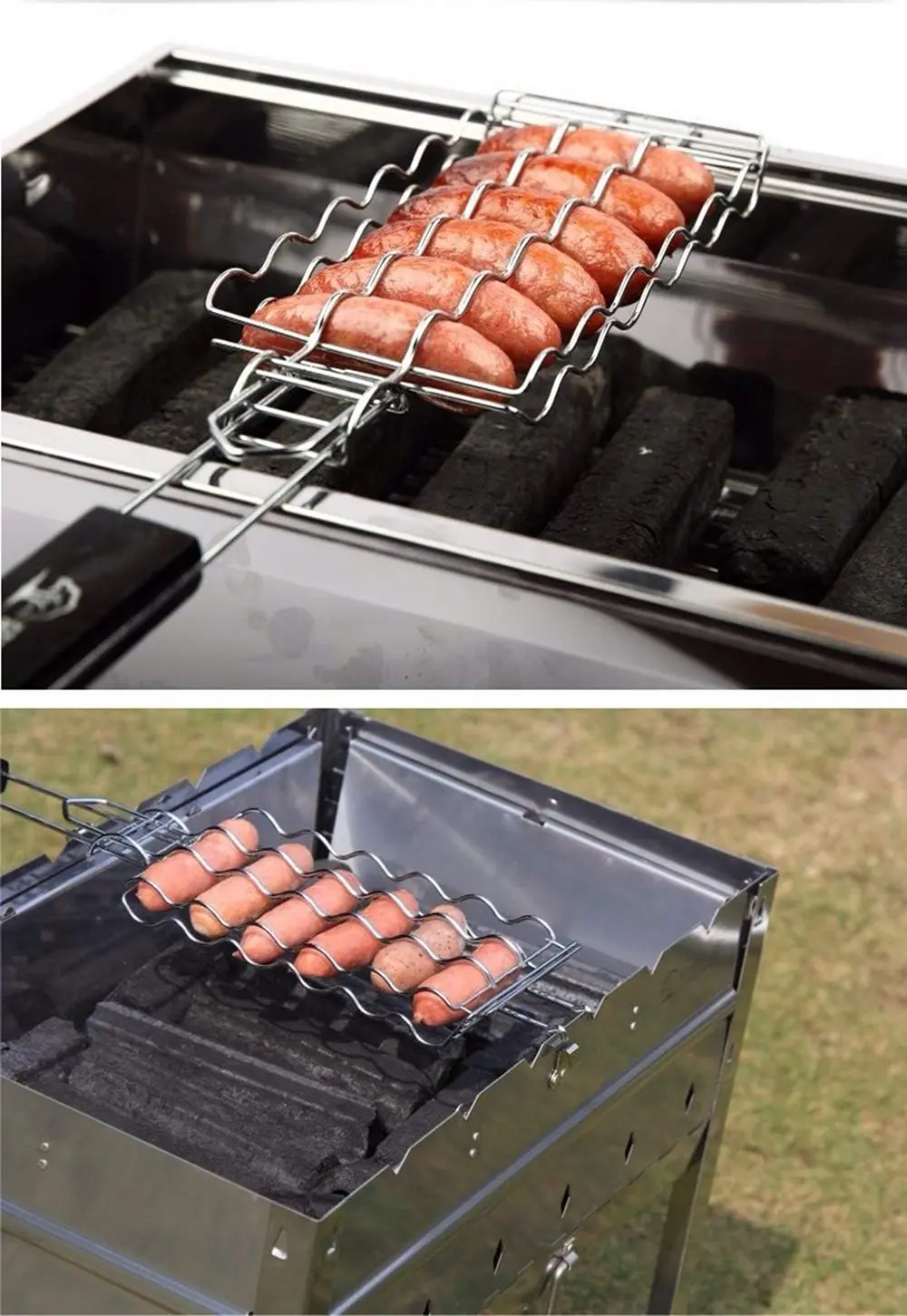 Hot Dog Slicer Hotdogs Cutter Tool Sausage Links Bbq Grill Kitchen Smoker  Slot