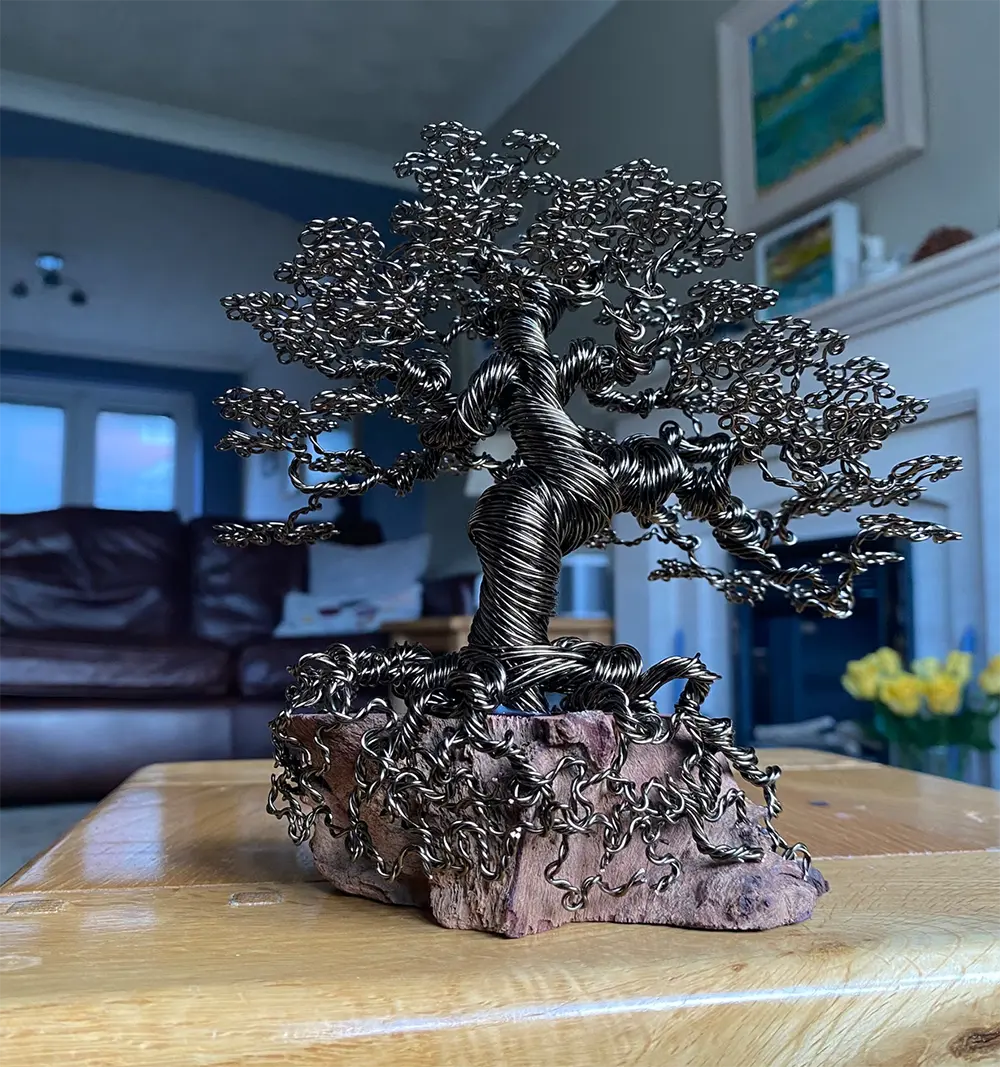 Wire Bonsai Tree Sculptures