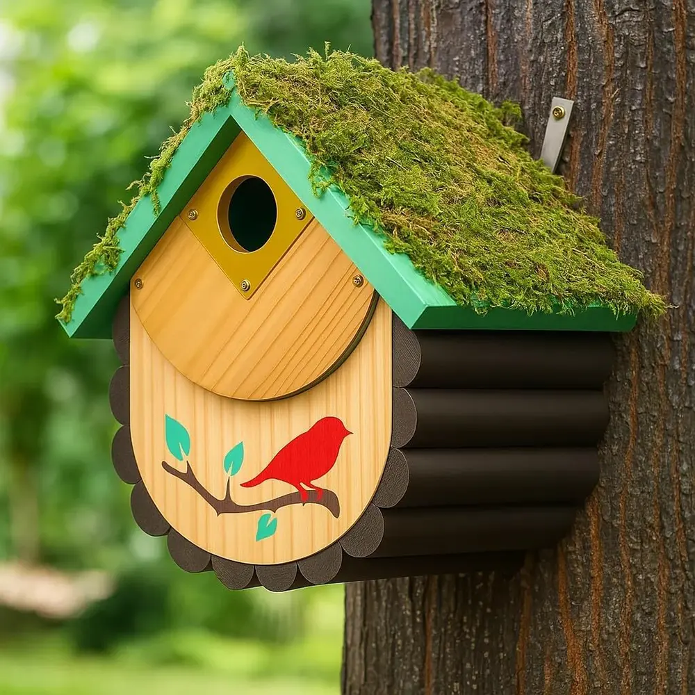 Bird House for Bluebirds and Cardinals