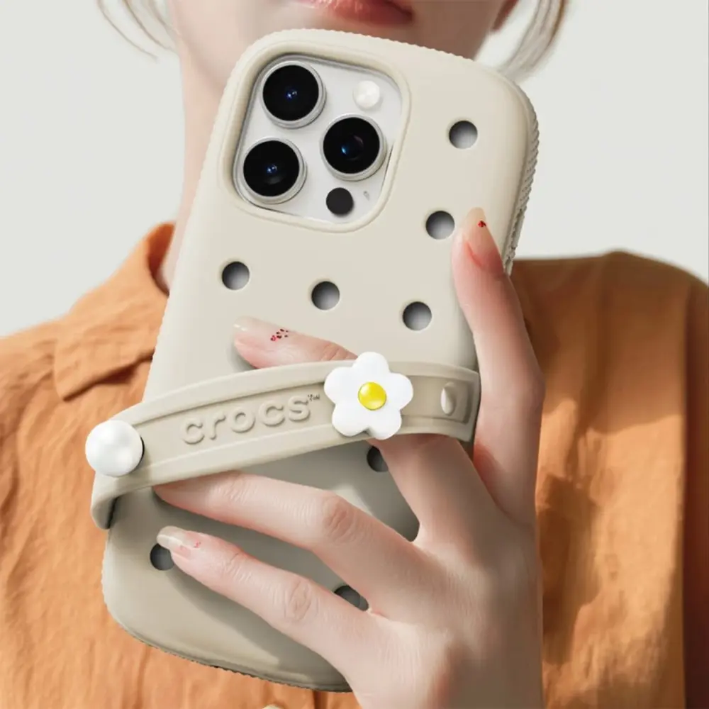 SLBS x Crocs Phone Case Quirky TPU Cover with Jibbitz and Fun Colors