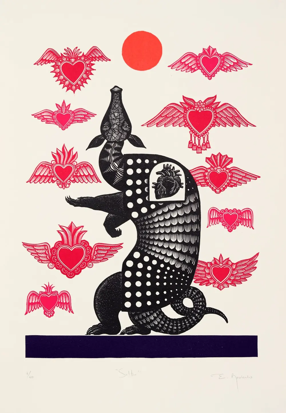 Eduardo Robledo: Vibrant Mexican Linocut Prints and the Magic of ...