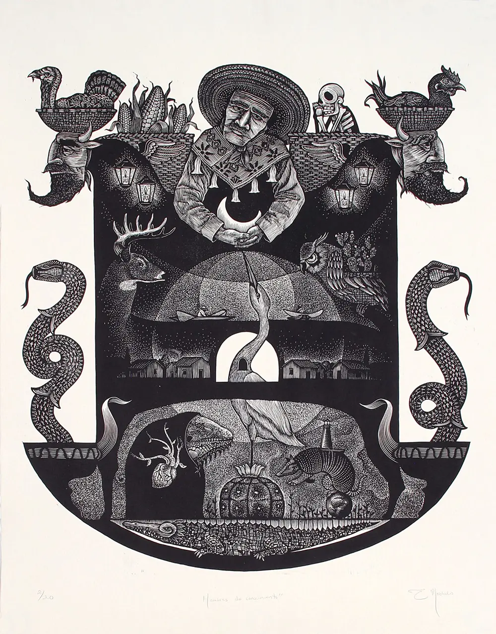 Eduardo Robledo: Vibrant Mexican Linocut Prints and the Magic of ...